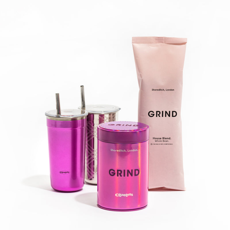 Grind x Clueless Tin & Iced Coffee Cup Bundle image