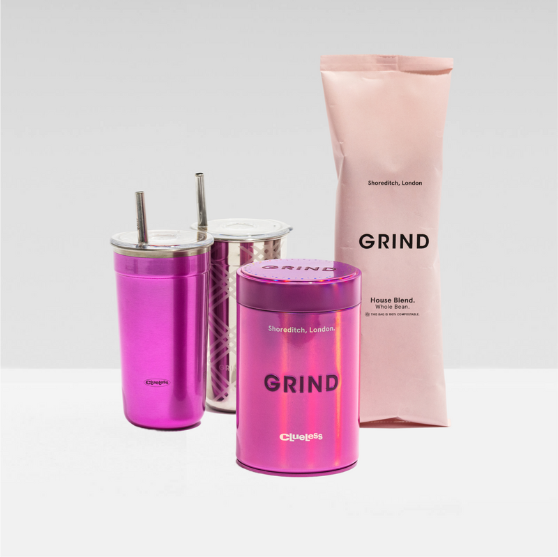 Grind x Clueless Tin & Iced Coffee Cup Bundle image